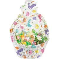 12 pc Bulk Easter Bunny and Eggs Easter Basket Bags - Easter Party Supplies by Creative Converting