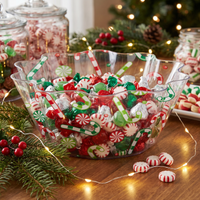 Christmas Candy Fluted Bowl (12 per Case)