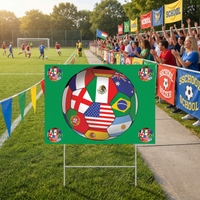 Soccer Ball Yard Sign - International Theme