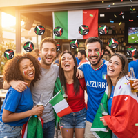 Italy Flag Boppers Headband - Soccer & Sports Fan Accessory