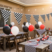 120 ft. Checkered Party Pennant Banner