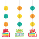 36 pc Bulk Festive Cake Hanging Cutouts - Birthday Party Supplies by Creative Converting