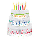 6 pc Bulk Festive Cake Happy Birthday Centerpieces - Birthday Party Supplies by Creative Converting
