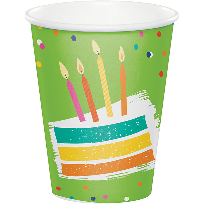 96 pc Bulk Festive Cake Paper Cups - Birthday Party Supplies by Creative Converting