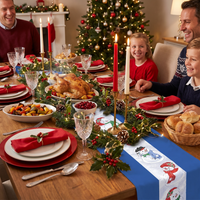 Christmas Snowman Fabric Table Runner