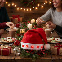 Christmas Light-Up Santa Hat