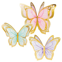 18 pc Bulk Shimmering Butterfly Centerpieces - Birthday Party Supplies by Creative Converting