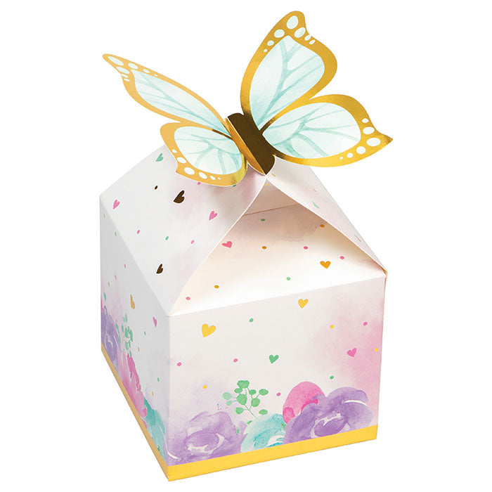 48 pc Bulk Shimmering Butterfly Favor Boxes - Birthday Party Supplies by Creative Converting