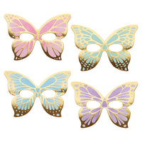 48 pc Bulk Shimmering Butterfly Paper Masks - Birthday Party Supplies by Creative Converting