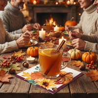 Fall Feast Paper Beverage Napkin (Case of 192)