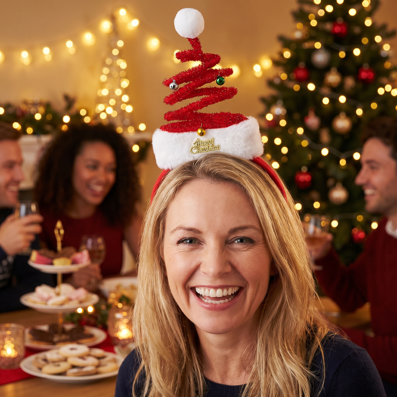 Christmas Springy Santa Headband
