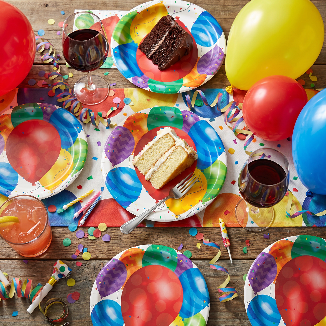 Balloon Blast 9 inch Paper Dinner Plate (96 per Case)