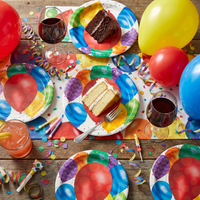 Balloon Blast 9 inch Paper Dinner Plate (96 per Case)