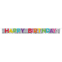 12 pc Bulk Happy Birthday Banners with Fringe - Birthday Party Supplies by Creative Converting