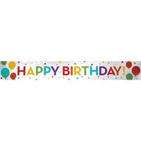 12 pc Bulk Happy Birthday Foil Banners - Birthday Party Supplies by Creative Converting