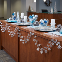 Christmas Gleam 'N Flex Snowflake Garland