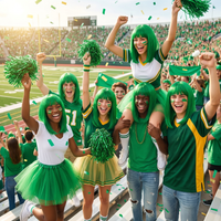 Green Long Bob Wig - Spirit & Halloween Costume Accessory