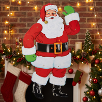 29 Inch Tall Jointed Santa Christmas Decoration