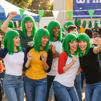 Green Long Bob Wig - Spirit & Halloween Costume Accessory
