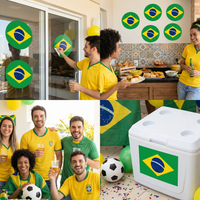 Brasil Soccer Peel 'N Place Decal - 5.25