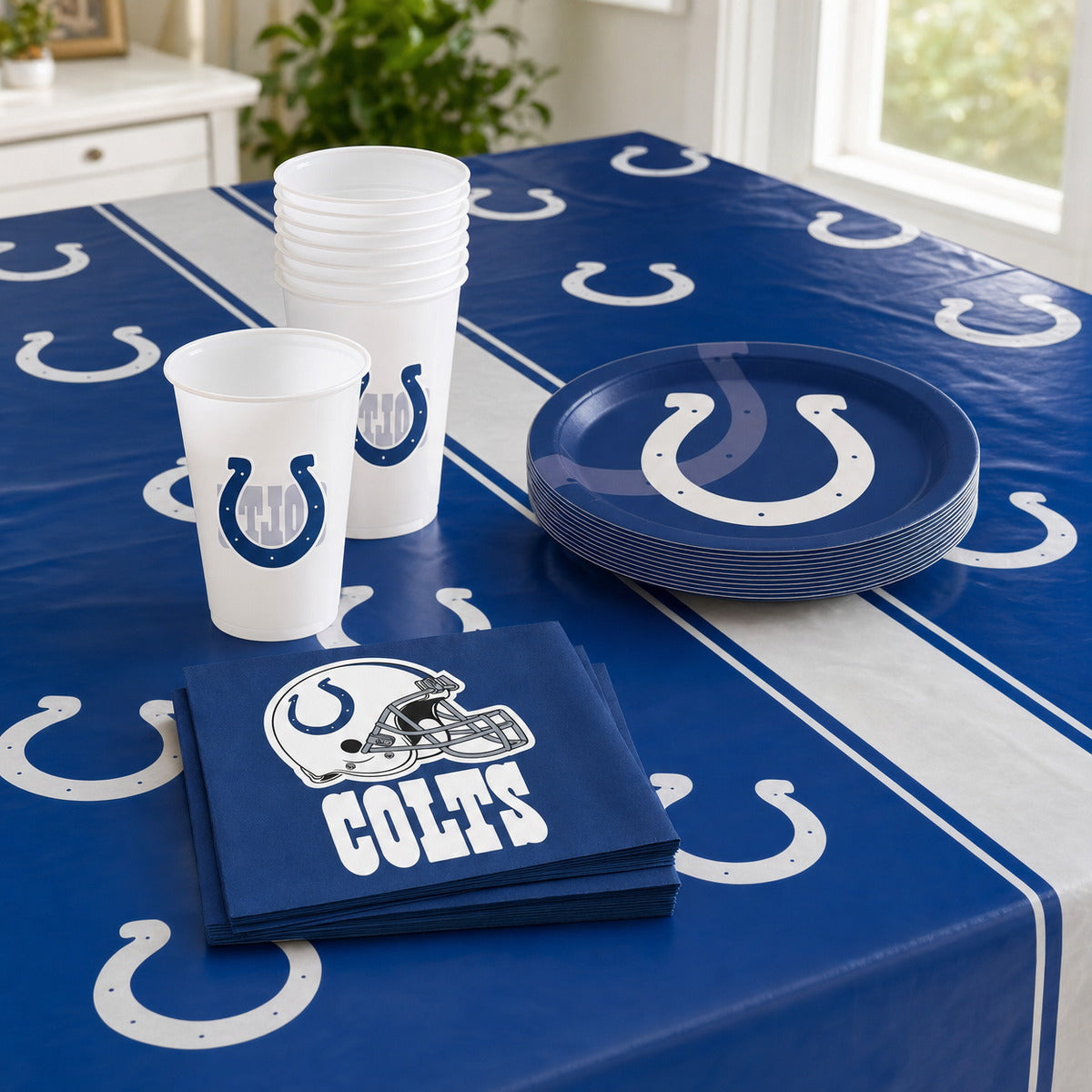 12/Case Bulk Indianapolis Colts Table Covers