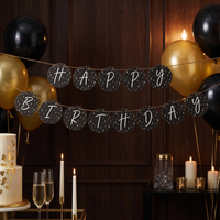 Golden Wishes Circle Ribbon Banner (12 per Case)