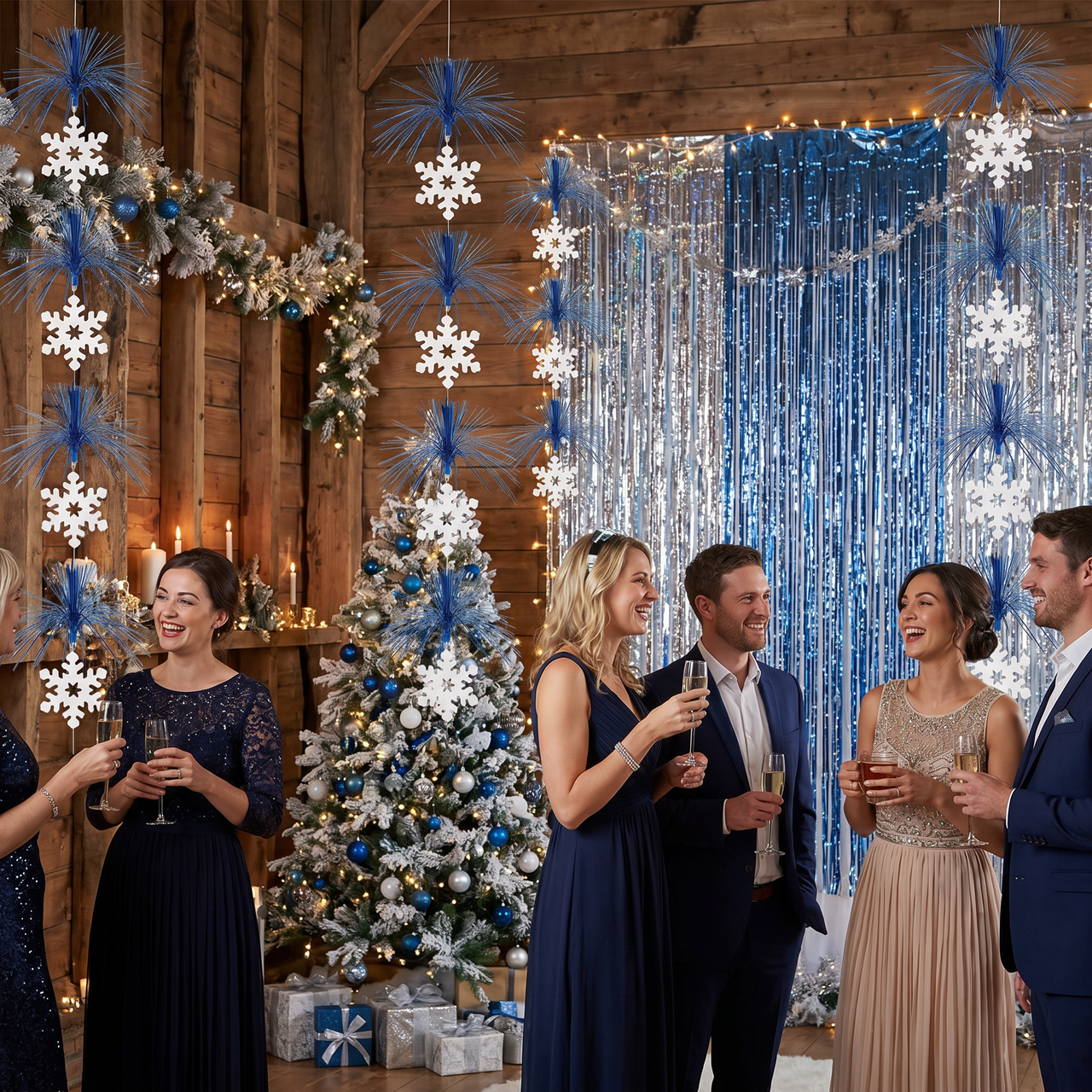 Christmas Snowflake Firework Stringer