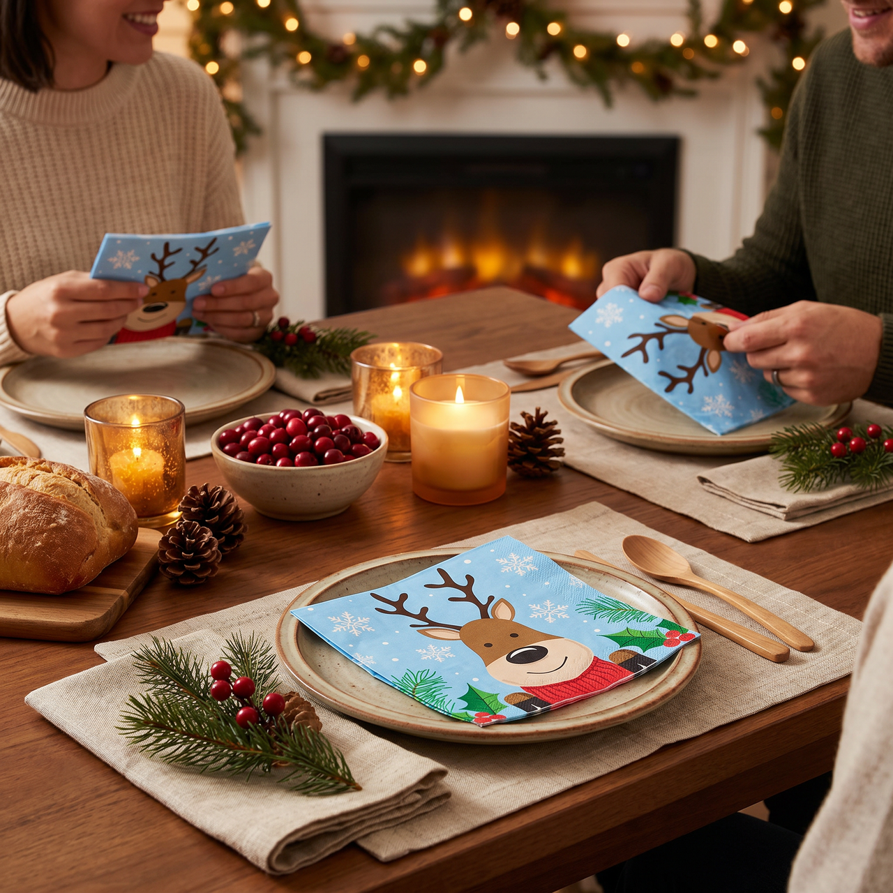 Luncheon Napkin - Christmas Cheer Party Decoration from Party Decorations