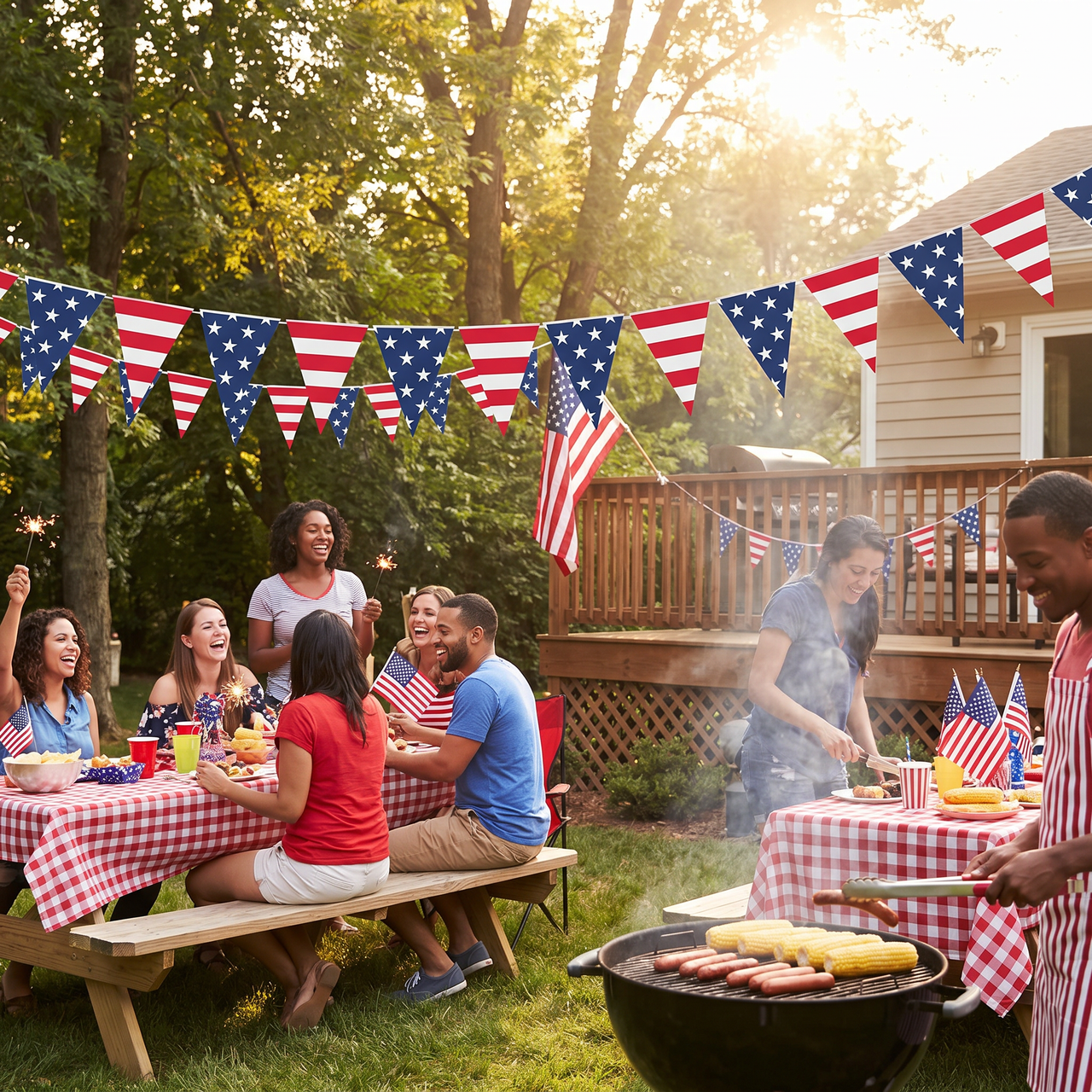 84 Inch Patriotic Pennant Banner (12 per Case)