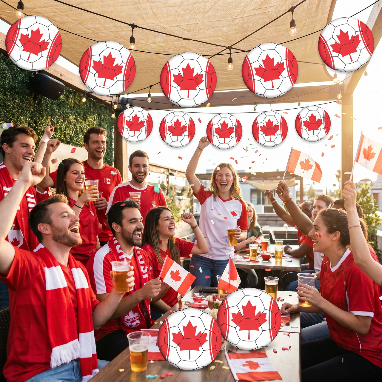 Canadian Soccer Cutout - 10" Double-Sided Decor