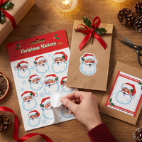 Christmas Santa Face Stickers
