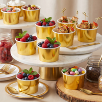 Gold Foil Paper Treat Cups (96 per Case)