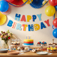 Party Patterns Letter Banner (12 per Case)