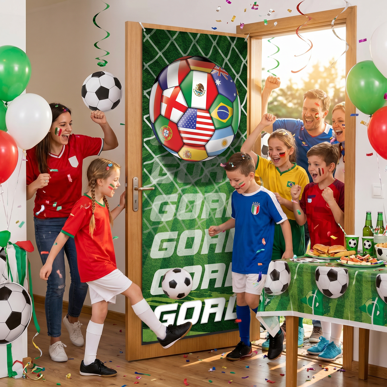Soccer Sports All-Weather Door Cover - 6ft x 30in