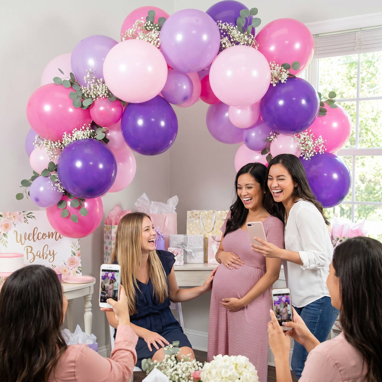 Pink and Purple Six Foot Balloon Arch Kit (6 Kits per Case)