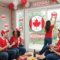 Canada Soccer Peel 'N Place Decals - 6 Stickers per Sheet