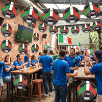 Italy Soccer Cutout - Printed 2 Sides - 10 Inch Decor