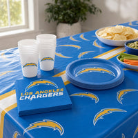 96/Case Bulk Los Angeles Chargers Dinner Plates