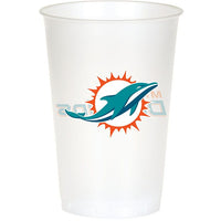 96 pc Bulk Miami Dolphins 20 oz Plastic Cups - Sports Party Supplies by Creative Converting