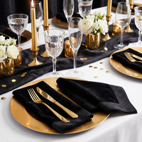 Black Velvet Luncheon Napkins 3 ply (500 per Case)
