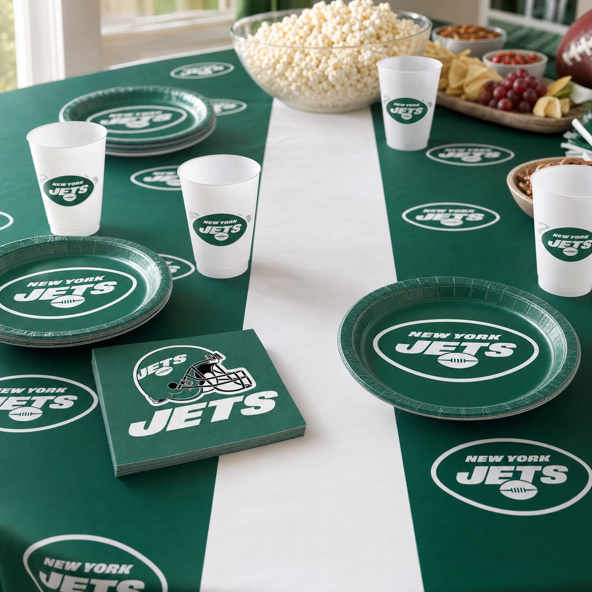 12/Case Bulk New York Jets Table Covers