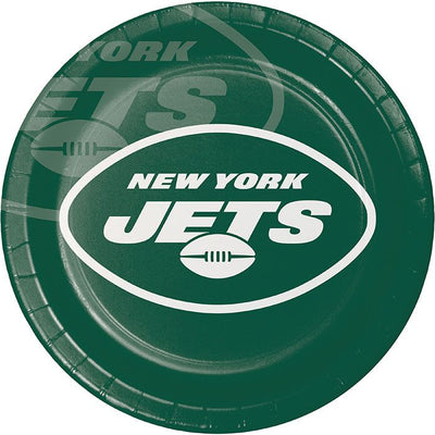 96/Case Bulk New York Jets Dinner Plates