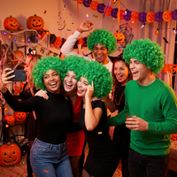Green Curly Wig - Spirit, School & Halloween Fun