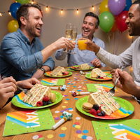 Happy Birthday Bash Paper Dessert Plates (Case of 96)