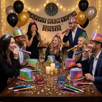 Classic New Year's Eve Party Kit for 50 People