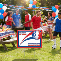 USA Plastic Yard Sign - Soccer & Sports Theme