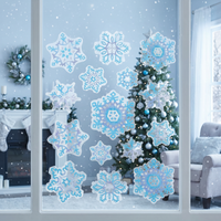 Christmas Crystal Snowflake Clings