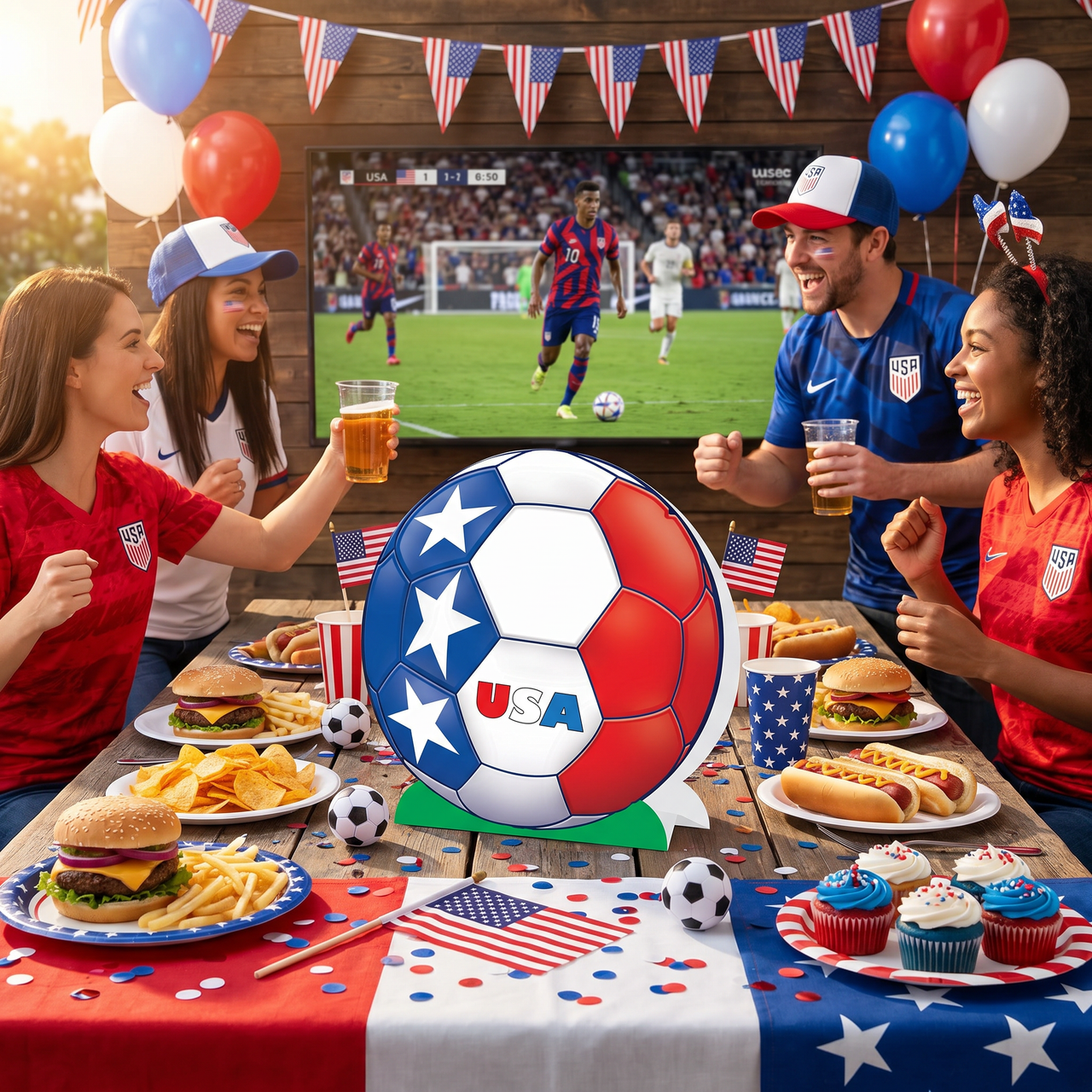 USA Soccer 3-D Centerpiece - 9.25 inch Sports Decoration