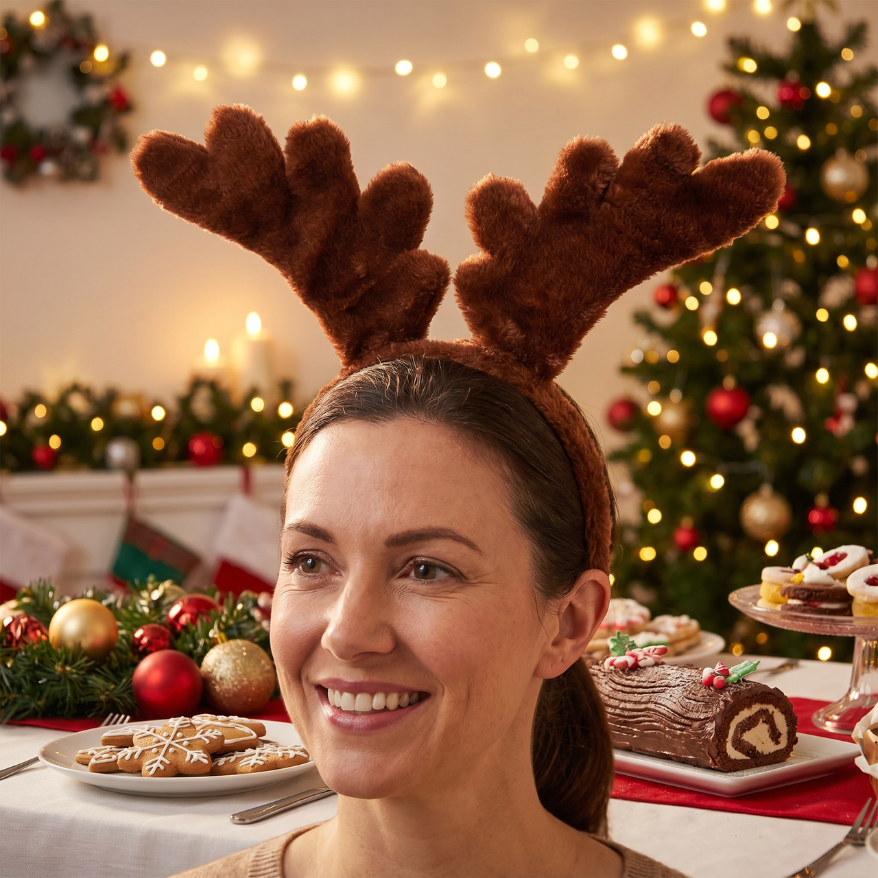Christmas Soft-Touch Reindeer Antlers