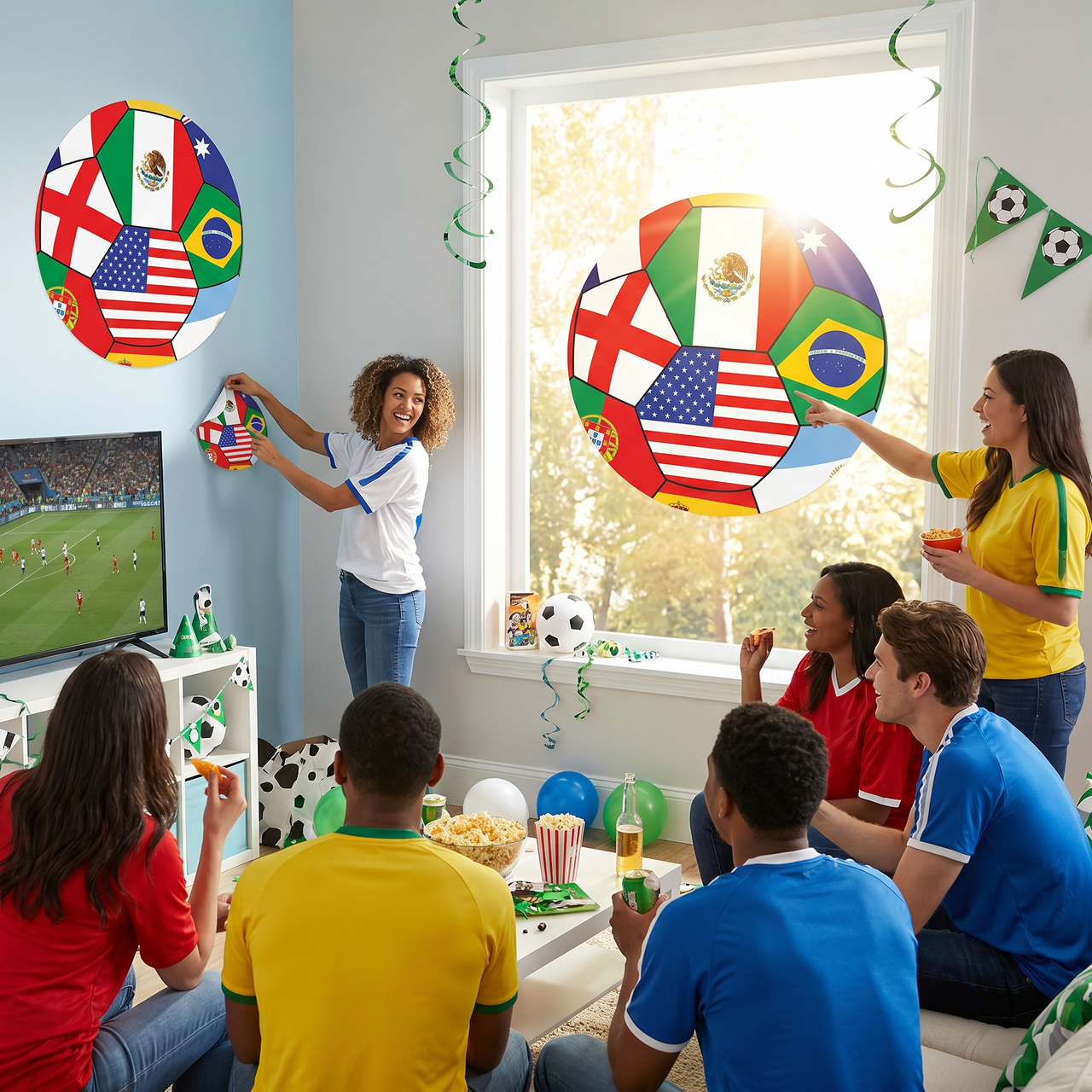 Soccer International Peel 'N Place Decals - 5.25 inch